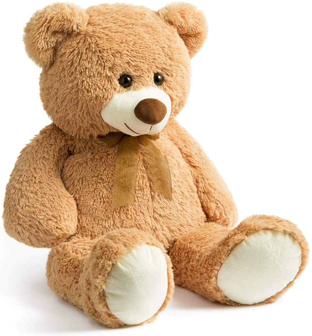 90cm Giant Teddy Bear Plush – Tan, Soft Stuffed Animal Toy Gift