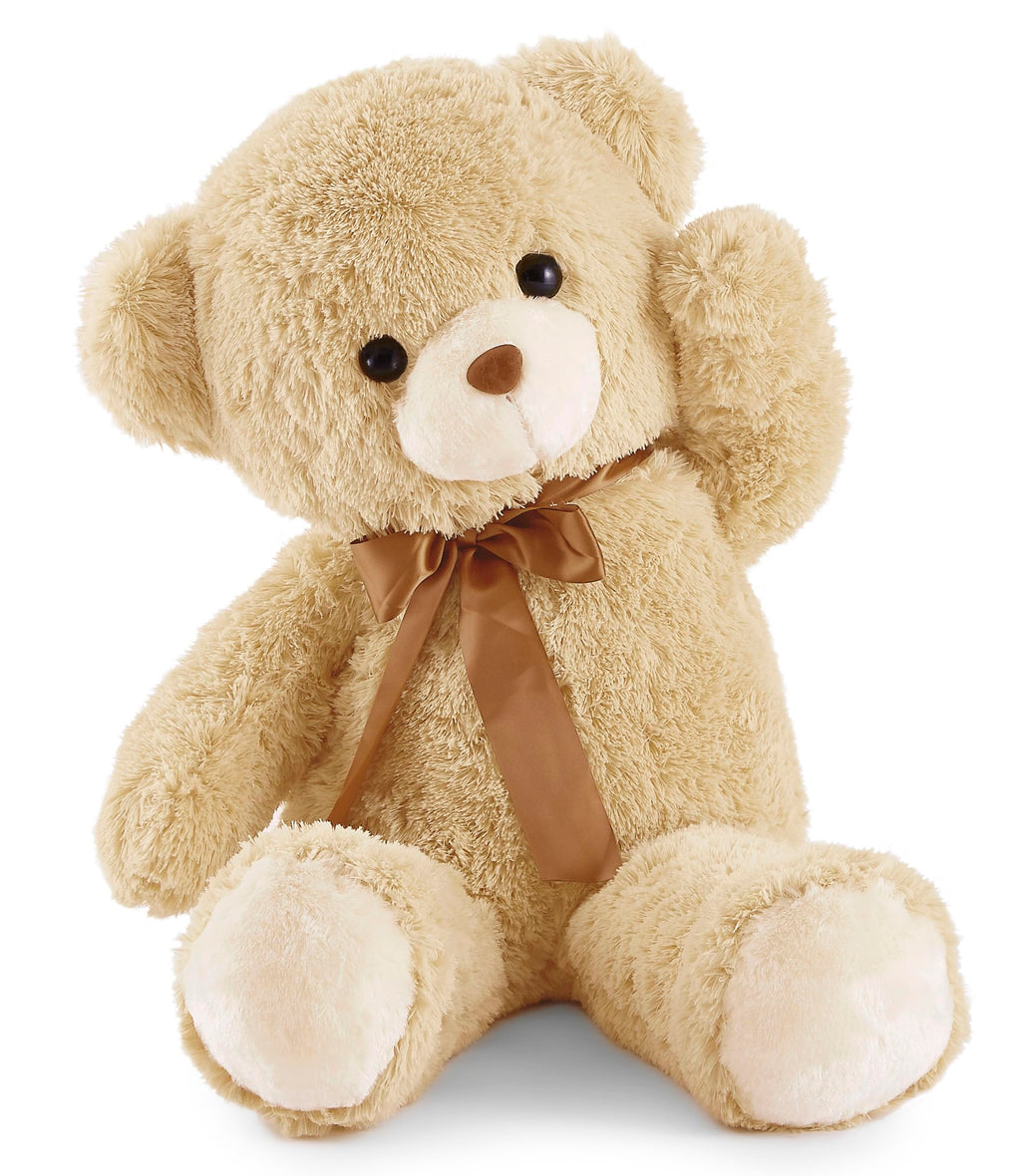90cm Giant Teddy Bear Plush – Light Brown, Soft Stuffed Animal Toy Gift